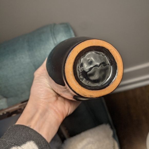 Blue and black ceramic vase. - Picture 3 of 3